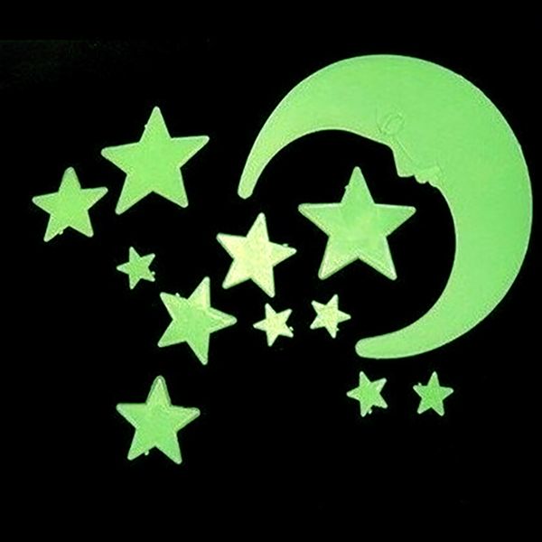 stars moon glow in the dark fluorescent wall stickers home decoration
stars moon glow in the dark fluorescent wall stickers home decoration