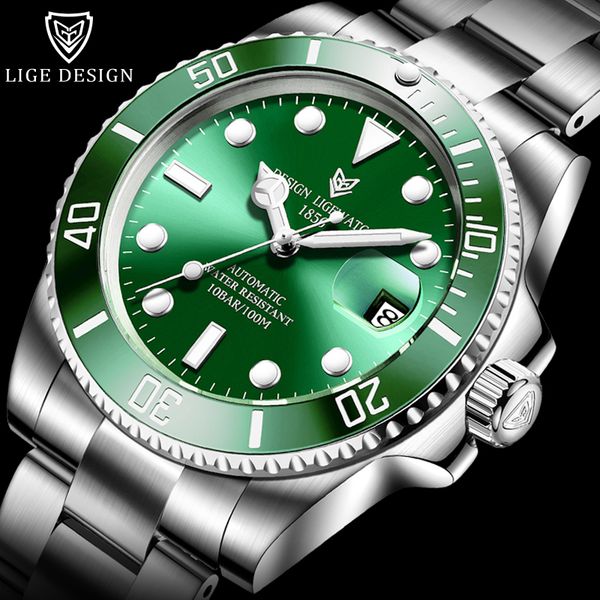 2020 lige business watch men automatic mechanical tourbillon clock fashion all steel 100 waterproof green water ghost watch men, Slivery;brown
2020 lige business watch men automatic mechanical tourbillon clock fashion all steel 100 waterproof green water ghost watch men, Slivery;brown