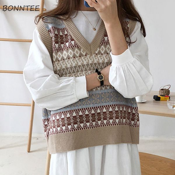 vests waistcoats women knitted patchwork pullover v-neck all-match inside womens students korean style harajuku vintage fashion, Black;white
vests waistcoats women knitted patchwork pullover v-neck all-match inside womens students korean style harajuku vintage fashion, Black;white