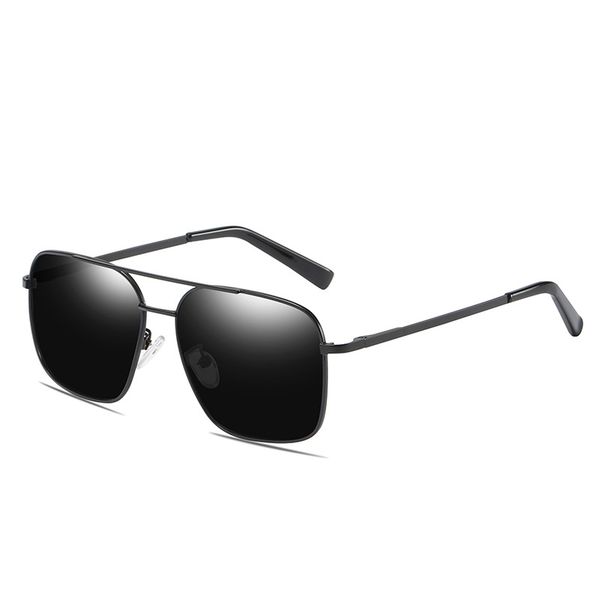 men's new metal polarizing sunglasses classic european and american square driving sunglasses, White;black
men's new metal polarizing sunglasses classic european and american square driving sunglasses, White;black