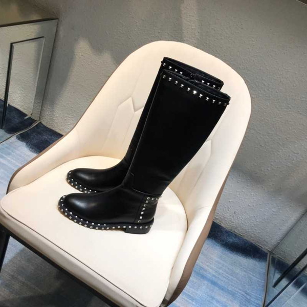 shoes woman genuine leather boots round toe studs riding boots knee high slip on design women zapatos de mujer, Black
shoes woman genuine leather boots round toe studs riding boots knee high slip on design women zapatos de mujer, Black