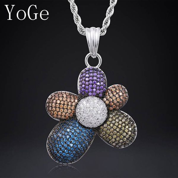 yoge statement hip-hop big colorful flowers pendant necklace,fashion unique cubic zirconia specific character for man&women, Silver
yoge statement hip-hop big colorful flowers pendant necklace,fashion unique cubic zirconia specific character for man&women, Silver