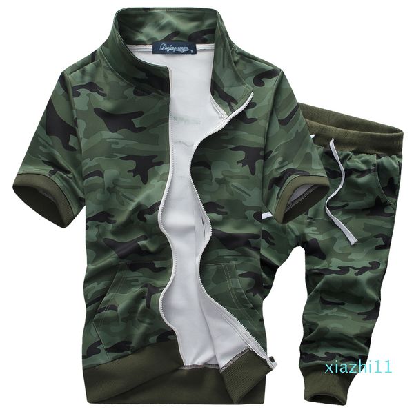 new summer camouflage tracksuit sportswear short sleeve men set sporting suit short sweatshirt pants set 3xl drop shipping, Gray
new summer camouflage tracksuit sportswear short sleeve men set sporting suit short sweatshirt pants set 3xl drop shipping, Gray
