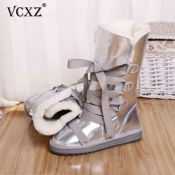 vcxz 2020 the new fashion cowhide leather wool fur lined boutique winter lace up boots women boots warm waterproof snow, Black
vcxz 2020 the new fashion cowhide leather wool fur lined boutique winter lace up boots women boots warm waterproof snow, Black