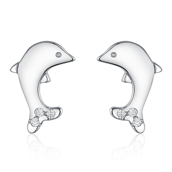 925 sterling silver earring dolphin animal cute lovely sweet crystal cz stud earring women girls kids korean fashion jewelry, Golden;silver
925 sterling silver earring dolphin animal cute lovely sweet crystal cz stud earring women girls kids korean fashion jewelry, Golden;silver