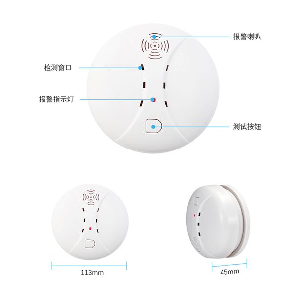 stand-alone smoke detector fire smoke sensor alarm detector fire sound and light alarm, Black;white
stand-alone smoke detector fire smoke sensor alarm detector fire sound and light alarm, Black;white