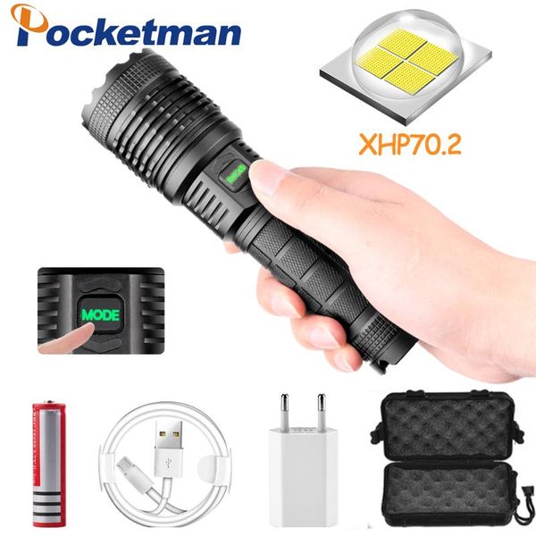 7000 lumens lamp xhp70.2 most powerful usb zoom led torch xhp70 l2 18650 battery camping, fishing outdoor
7000 lumens lamp xhp70.2 most powerful usb zoom led torch xhp70 l2 18650 battery camping, fishing outdoor