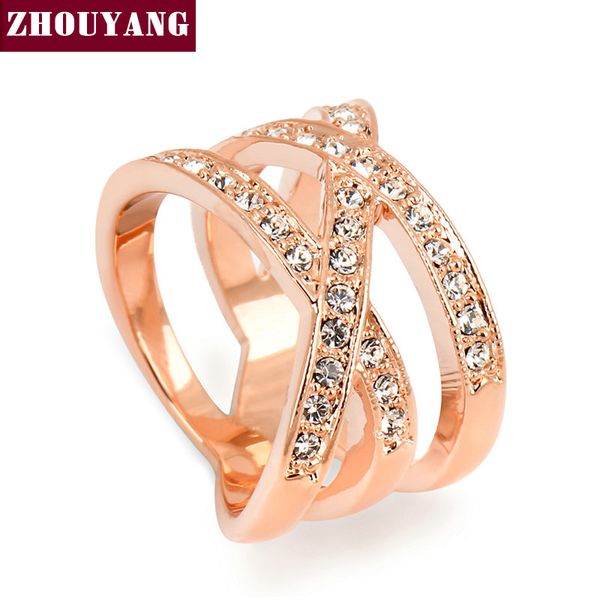 zhouyang zyr244 fashion design rose gold color ring austrian crystals full sizes, Golden;silver
zhouyang zyr244 fashion design rose gold color ring austrian crystals full sizes, Golden;silver