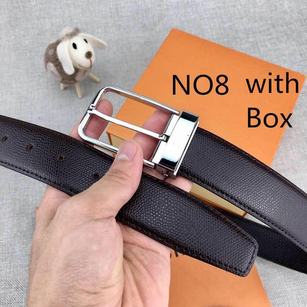fashion brand belts for mens woman leather belt needle buckle width 34mm highly quality with box 2019, Black;brown