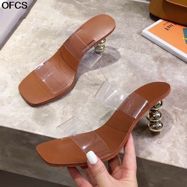 summer strange heel slippers women transparency pvc square toe high heel sandals ladies gladiator casual slides women shoes, Black
summer strange heel slippers women transparency pvc square toe high heel sandals ladies gladiator casual slides women shoes, Black