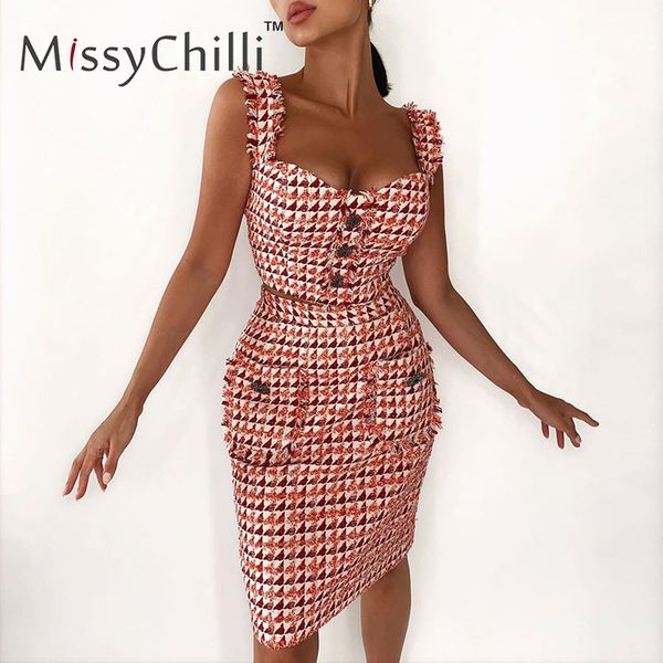 women's tracksuits missychilli tweed sleeveless dress women skirt and two piece suit sets 2021 autumn elegant bodycon co ord club o, Gray
women's tracksuits missychilli tweed sleeveless dress women skirt and two piece suit sets 2021 autumn elegant bodycon co ord club o, Gray