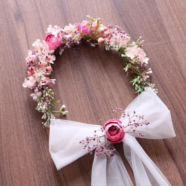 new arrival pink dried flowers romantic with veil head garland wreath hairwear bridal girl kid wedding party flower hairbands, Golden;silver
new arrival pink dried flowers romantic with veil head garland wreath hairwear bridal girl kid wedding party flower hairbands, Golden;silver