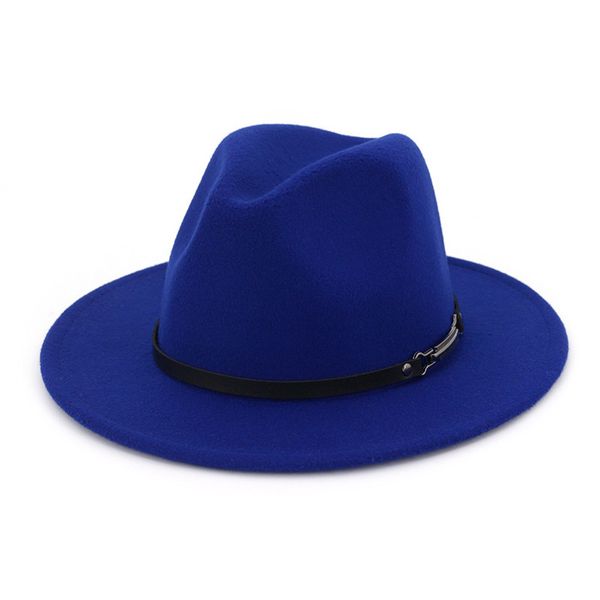 x3018 wool fedora hats woolen hat retro flat brim broad-brimmed caps adjustable fascinators for women elegant, Blue;gray
x3018 wool fedora hats woolen hat retro flat brim broad-brimmed caps adjustable fascinators for women elegant, Blue;gray