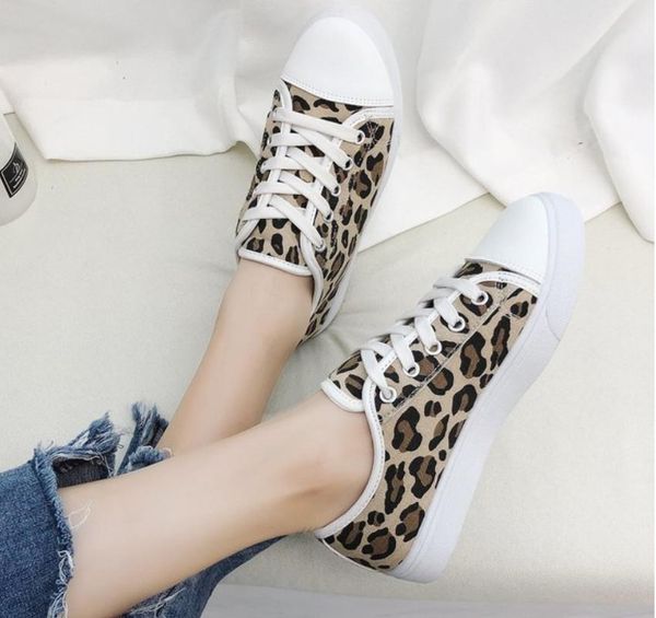 fashion leopard women shoes new lace-up casual canvas platform shoes woman sneaker comfortable women flats shoe, Black
fashion leopard women shoes new lace-up casual canvas platform shoes woman sneaker comfortable women flats shoe, Black