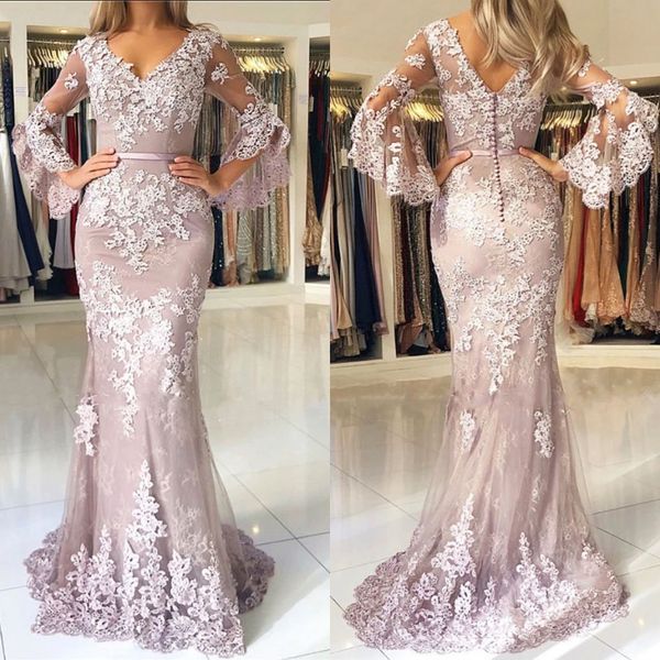 blush pink 2019 современные кружева русалка пром платья v шеи длинные носить vestidos рукава backless элегантные вечерние платья вечерние, Black
blush pink 2019 современные кружева русалка пром платья v шеи длинные носить vestidos рукава backless элегантные вечерние платья вечерние, Black