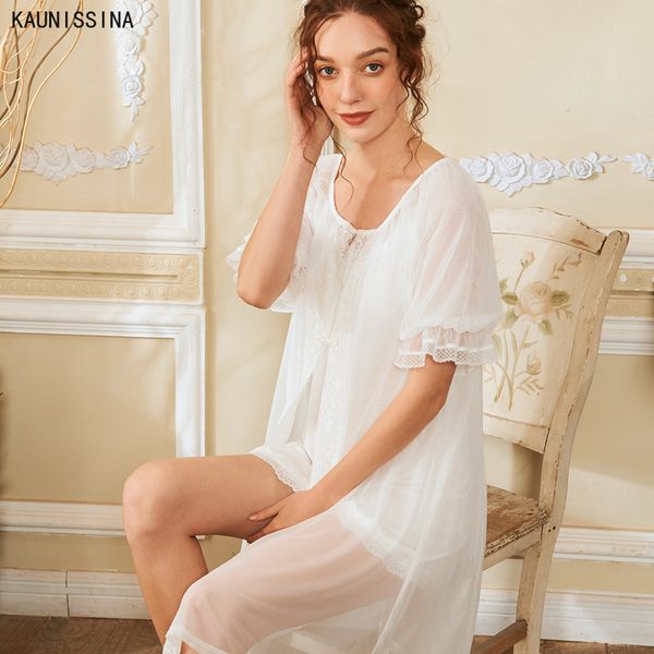 2 pieces women's robe sets vintage women's nightgowns lace robes royal cotton lace sleepwear summer night dress home wear, Black;red
2 pieces women's robe sets vintage women's nightgowns lace robes royal cotton lace sleepwear summer night dress home wear, Black;red