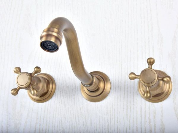 antique brass 3 holes widespread bathroom basin sink faucet wall mount dual handle mixer tap lsf512
antique brass 3 holes widespread bathroom basin sink faucet wall mount dual handle mixer tap lsf512