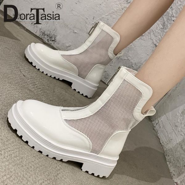 doratasia new girl brand fashion mesh sandals casual chunky heels sandals women zipper decorating platform shoes woman, Black
doratasia new girl brand fashion mesh sandals casual chunky heels sandals women zipper decorating platform shoes woman, Black