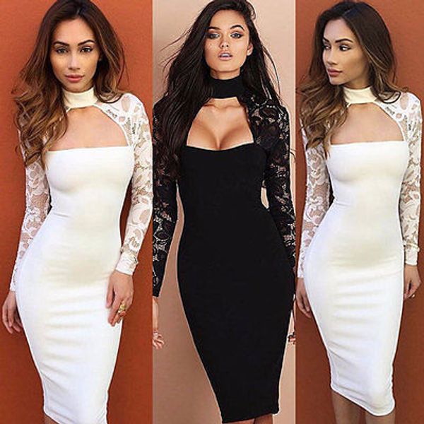 women black lace autumn dress ladies three quarter pencil wrap celebrity elegant midi bodycon party bandage dresses plus size, Black;gray
women black lace autumn dress ladies three quarter pencil wrap celebrity elegant midi bodycon party bandage dresses plus size, Black;gray