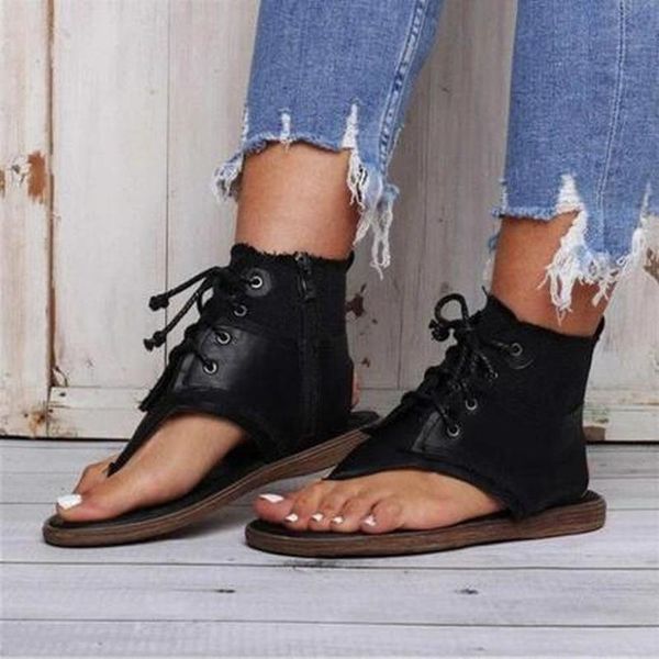 2020 women summer beach sandals flats casual shoes woman gladiator plus size vintage flip thong sandalias feminine, Black
2020 women summer beach sandals flats casual shoes woman gladiator plus size vintage flip thong sandalias feminine, Black