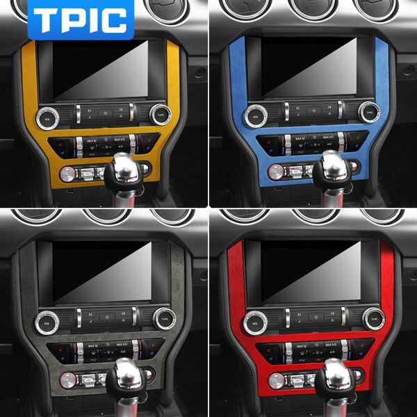 alcantara fabric wrap leather car central control panel abs cover interior moulding trim for ford mustang 2015-2019 accessories
alcantara fabric wrap leather car central control panel abs cover interior moulding trim for ford mustang 2015-2019 accessories