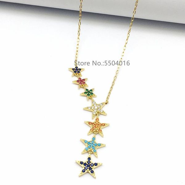 gold color cute danity 7pcs star charms pendant necklace 2020 christmas gifts delicate chain lucky star necklace for women girls, Silver
gold color cute danity 7pcs star charms pendant necklace 2020 christmas gifts delicate chain lucky star necklace for women girls, Silver