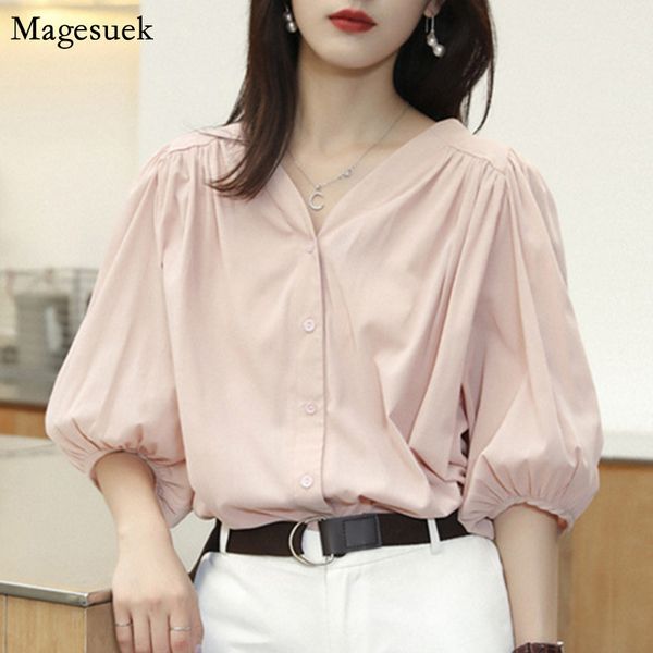 2020 sweet summer womens blouse v neck puff sleeve plus size casual chiffon white shirts women solid ladies blouses blusas 10080
2020 sweet summer womens blouse v neck puff sleeve plus size casual chiffon white shirts women solid ladies blouses blusas 10080