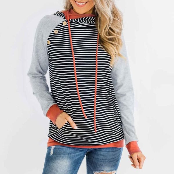 fashion sweatshirts for women hood stripe splicing long sleeves hoodies for women casual hoody pullovers streetwear ladies, Black
fashion sweatshirts for women hood stripe splicing long sleeves hoodies for women casual hoody pullovers streetwear ladies, Black