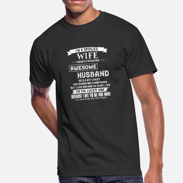 im a spoiled wife family gift t shirt men designing short sleeve o neck formal fit building spring autumn outfit shirt
im a spoiled wife family gift t shirt men designing short sleeve o neck formal fit building spring autumn outfit shirt