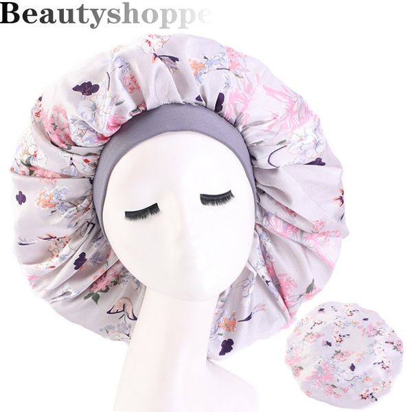 extra large satin bonnet for women silky hair styling care hat lady night sleep cap fashion head wear headwrap hair accessories, Blue;gray
extra large satin bonnet for women silky hair styling care hat lady night sleep cap fashion head wear headwrap hair accessories, Blue;gray