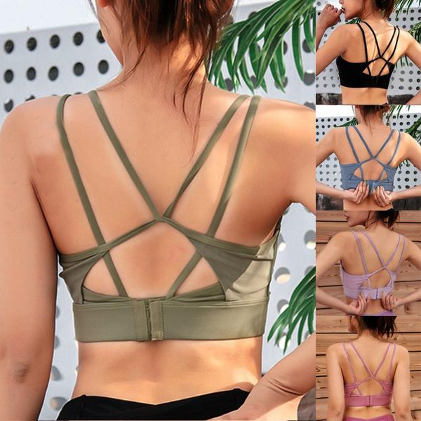 women sports bra 2020 new yoga bra running workout underwear fitness sports workout women's padded yoga, White;black
women sports bra 2020 new yoga bra running workout underwear fitness sports workout women's padded yoga, White;black