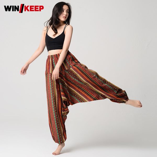 yoga outfits women big size cotton linen pants floral printed drop crotch harem gym fitness elastic waist sports sweatpants, White;red
yoga outfits women big size cotton linen pants floral printed drop crotch harem gym fitness elastic waist sports sweatpants, White;red