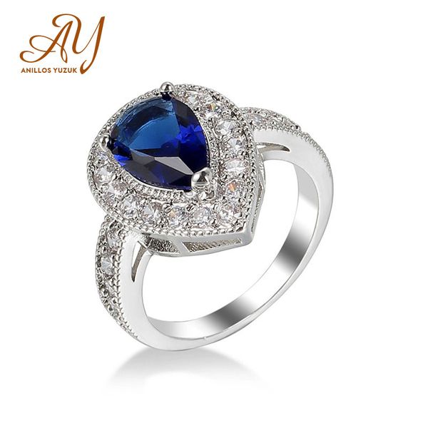 anillos yuzuk luxury water drop blue created sapphire rings real 925 sterling silver wedding band rings for women fine jewelry, Golden;silver
anillos yuzuk luxury water drop blue created sapphire rings real 925 sterling silver wedding band rings for women fine jewelry, Golden;silver