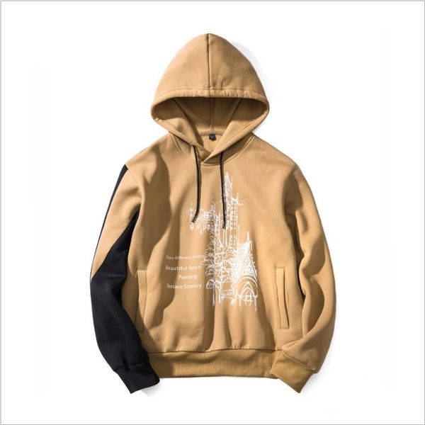 autumn and winter man new style stitched sleeve hoodies male casual sketches printed hooded sweatshirt man loose pullover, Black
autumn and winter man new style stitched sleeve hoodies male casual sketches printed hooded sweatshirt man loose pullover, Black