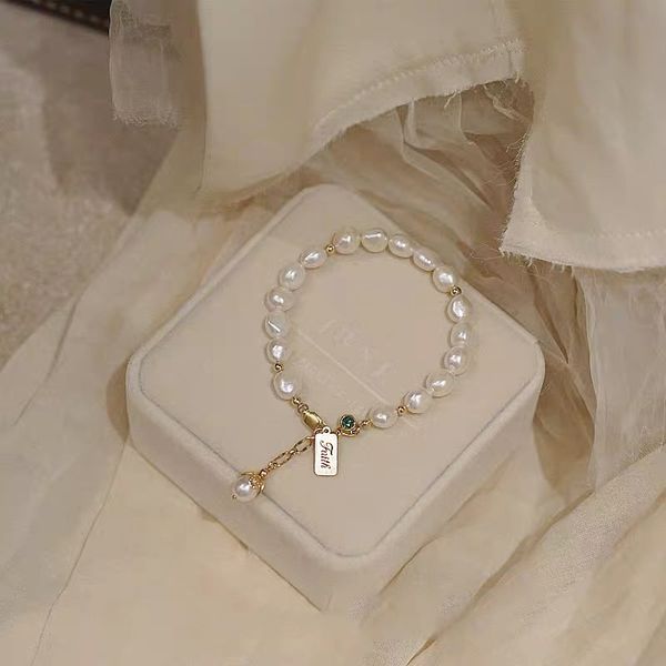 freshwater pearl bracelet female ins design cold wind special shaped bead bracelet, Black
freshwater pearl bracelet female ins design cold wind special shaped bead bracelet, Black