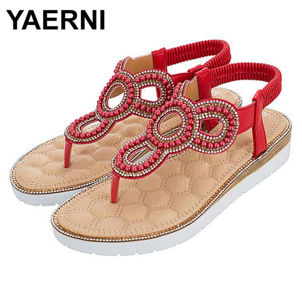 yaerni summer new bohemia wedge women rhinestone sandals woman thongs vintage women beach shoes, Black
yaerni summer new bohemia wedge women rhinestone sandals woman thongs vintage women beach shoes, Black