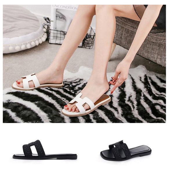 brand designer h# luxury women slippers 2020 europe genuine leather flat shoes est lady fashion leisure sandals slippers, Black
brand designer h# luxury women slippers 2020 europe genuine leather flat shoes est lady fashion leisure sandals slippers, Black