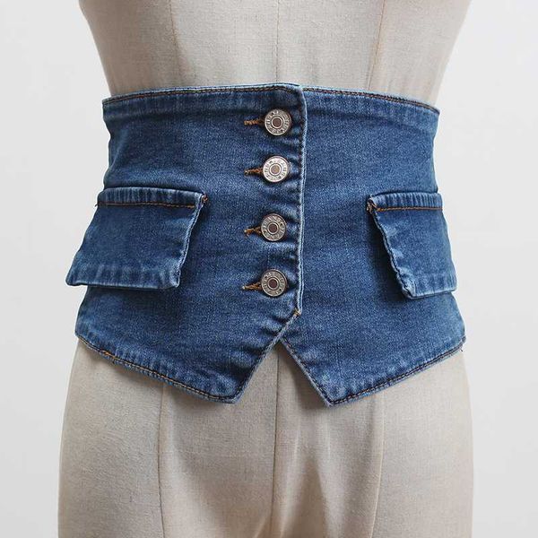 seebeautiful wide denim waist seal female all-match single breasted girdle belt irregular summer 2020 new fashion tide l125, Black;brown
seebeautiful wide denim waist seal female all-match single breasted girdle belt irregular summer 2020 new fashion tide l125, Black;brown