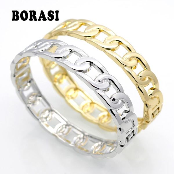 fashion gorgeous cut rope shape gold color with white gold color bracelets bangles women's jewelry, Black
fashion gorgeous cut rope shape gold color with white gold color bracelets bangles women's jewelry, Black