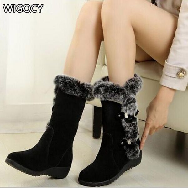 2020 winter new snow boots women's large size 43 mid-tube boots thick-soled non-slip plus velvet thick warm cotton w57, Black
2020 winter new snow boots women's large size 43 mid-tube boots thick-soled non-slip plus velvet thick warm cotton w57, Black
