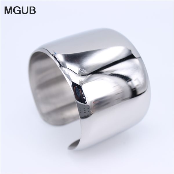 big smooth 316l stainless steel women bracelets & bangles cool silver color exagerated style for women jewelry bangles lh234, Black
big smooth 316l stainless steel women bracelets & bangles cool silver color exagerated style for women jewelry bangles lh234, Black