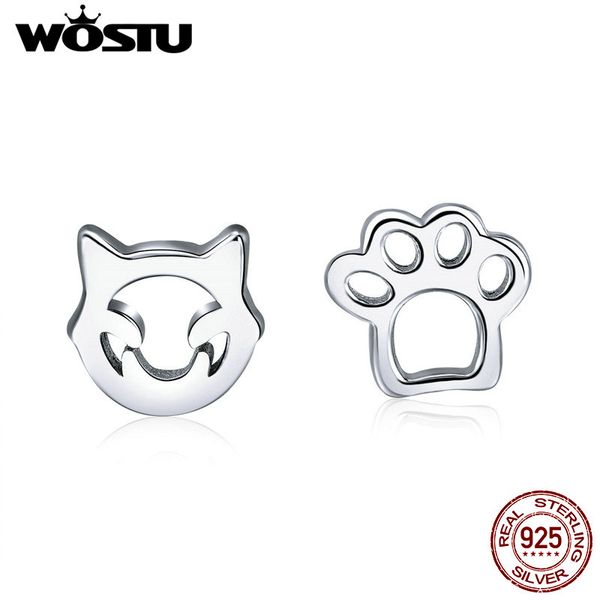 wostu 100% 925 sterling silver cute cat footprints stud earring for women authentic silver jewelry lovely gift pendientescse148, Golden;silver
wostu 100% 925 sterling silver cute cat footprints stud earring for women authentic silver jewelry lovely gift pendientescse148, Golden;silver
