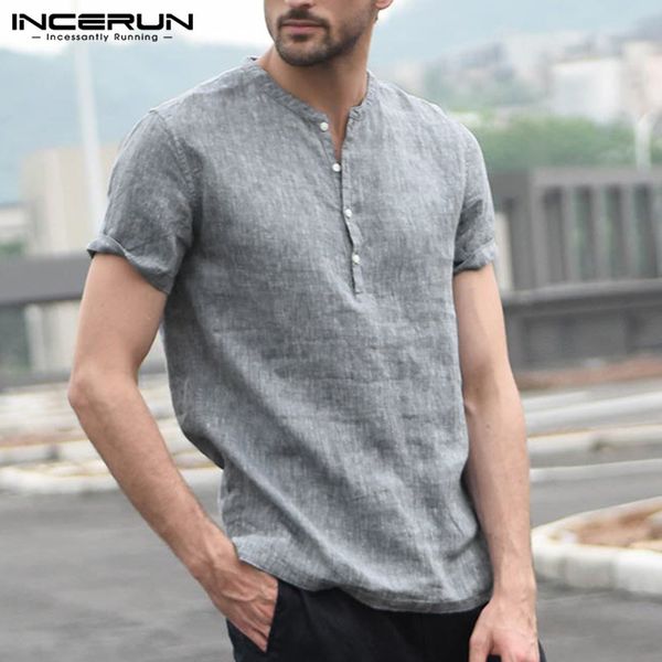 incerun 2020 мужская рубашка с коротким рукавом кнопка stand collar tops streetwear дышащий твердотопливные вскользь рубашки марка мужчины к, White;black
incerun 2020 мужская рубашка с коротким рукавом кнопка stand collar tops streetwear дышащий твердотопливные вскользь рубашки марка мужчины к, White;black