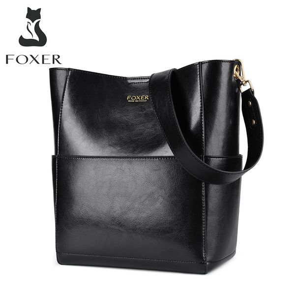 shoulder bags foxer cowhide women fashion bucket bag a set of two large capacity ladies travel solid commute leather handbag
shoulder bags foxer cowhide women fashion bucket bag a set of two large capacity ladies travel solid commute leather handbag