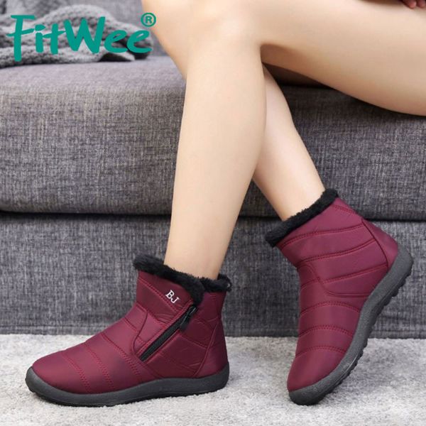 fitwee плюшевые меха снег сапоги для женщин zipper flats ботильоны зима теплая обувь открытый досуг женщины обувь размер 36-40, Black
fitwee плюшевые меха снег сапоги для женщин zipper flats ботильоны зима теплая обувь открытый досуг женщины обувь размер 36-40, Black