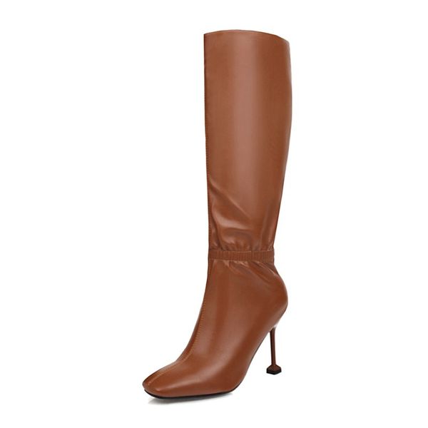boots big size pointed women woman winter shoes botas, Black
