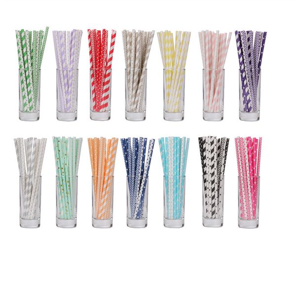 100psc creative party paper straws mixed with disposable degradable paper straws multicolor striped color gilt paper straws
100psc creative party paper straws mixed with disposable degradable paper straws multicolor striped color gilt paper straws
