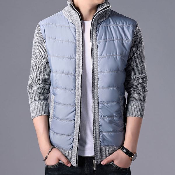 2020 new arrival autumn winter men's thick sweater coat male parkas patchwork sweatercoat zipper cardigans sweater man jacket, White;black
2020 new arrival autumn winter men's thick sweater coat male parkas patchwork sweatercoat zipper cardigans sweater man jacket, White;black