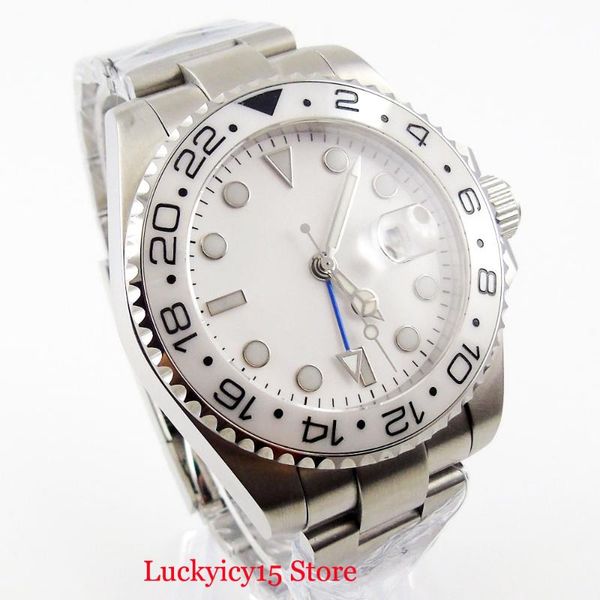 wristwatches business style sterile dial sapphire glass gmt function date stainless steel 40mm men's watch ceramic bezel automatic move, Slivery;brown
wristwatches business style sterile dial sapphire glass gmt function date stainless steel 40mm men's watch ceramic bezel automatic move, Slivery;brown