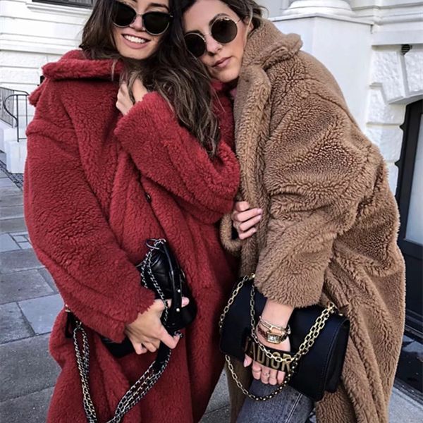 solid lamb fur teddy coats women 2020 new winter high street outerwear faux fur coats and jackets women's thick warm, Black
solid lamb fur teddy coats women 2020 new winter high street outerwear faux fur coats and jackets women's thick warm, Black